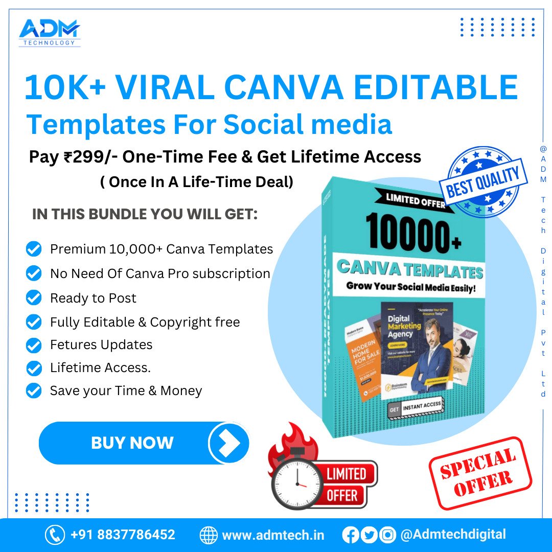 10000+ Viral Canva Editable Templates For Social media 1 10000+ Viral Canva Editable Templates For Social media