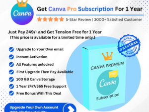 Canva Pro Subscription For 1 Year