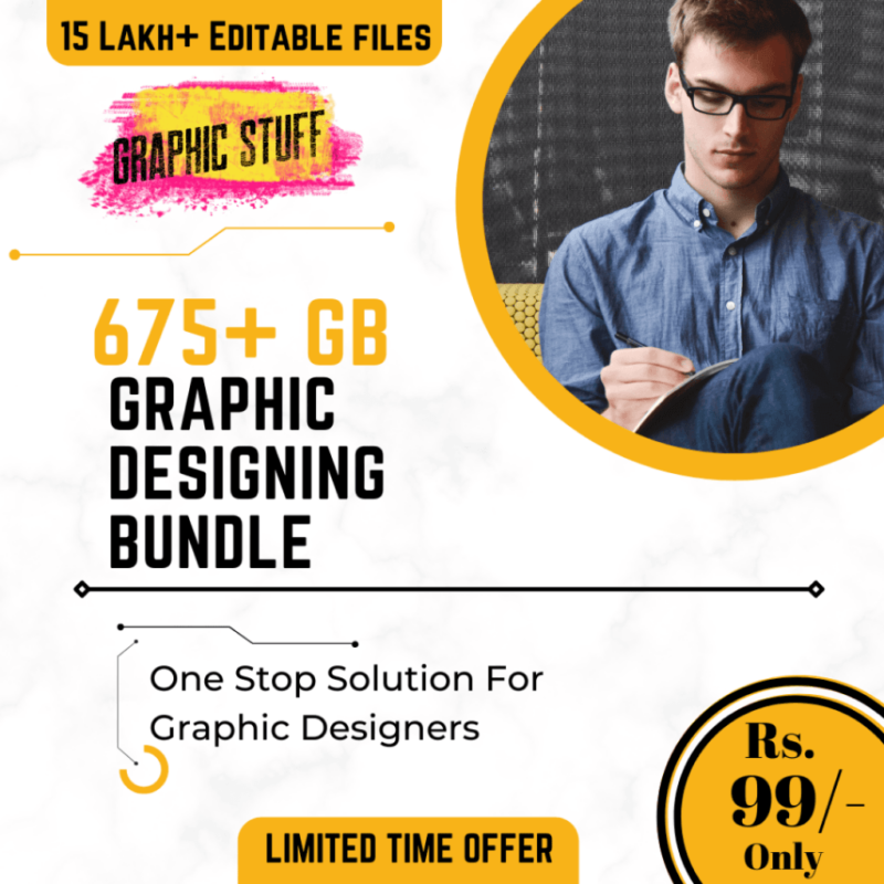 Ultimate 675 GB Graphic Designing Pack @ 99 only