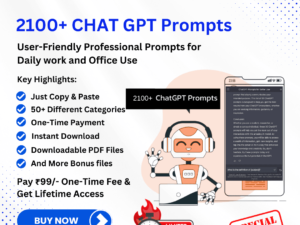 2100+ Premium ChatGPT Prompts +The Ultimate ChatGPT Guide Bundle