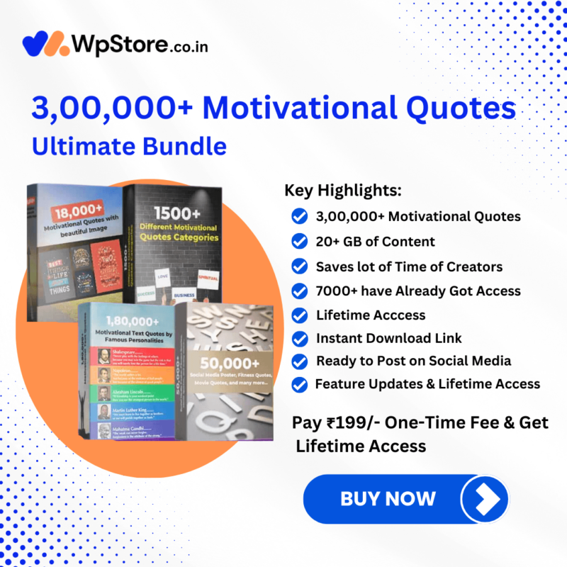 3,00,000+ Motivational Quotes Ultimate Bundle