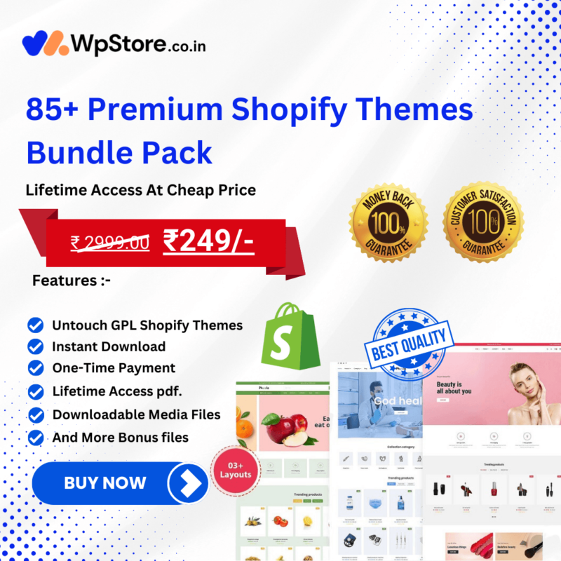 85+ Shopify Premium Themes Bundle, Shopify Theme Bundle