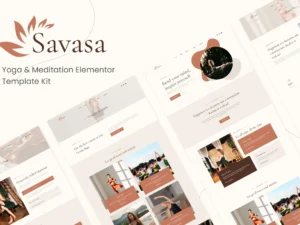 Savasa - Yoga & Meditation Elementor Template Kit