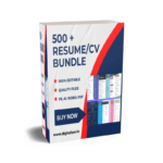 500 + Resume/CV Bundle