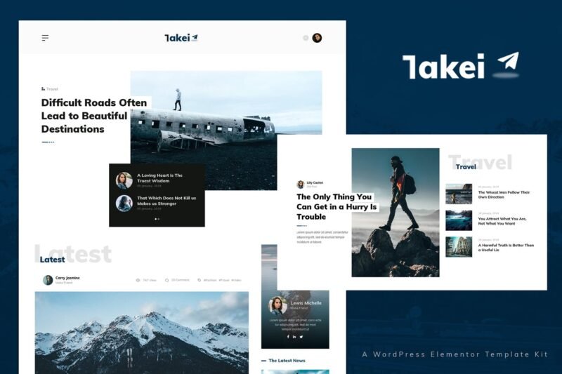 Takei – News and Magazine Template Kit (15 templates)