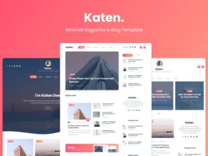 Katen - Minimal Blog & Magazine HTML Template