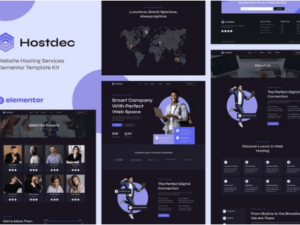 Hostdec - Website Hosting Services Elementor Template Kit