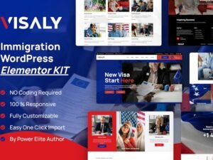 Visaly - Immigration & Visa Consulting Elementor Pro Template Kit