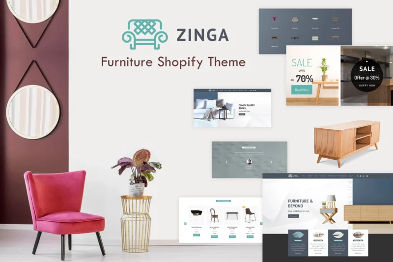 Zinga | Furniture Shopify Theme