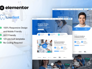 LuxeDent – Dentist & Dental Care Elementor Template Kit