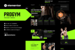 Progym – Personal Trainers & Fitness Elementor Template Kit