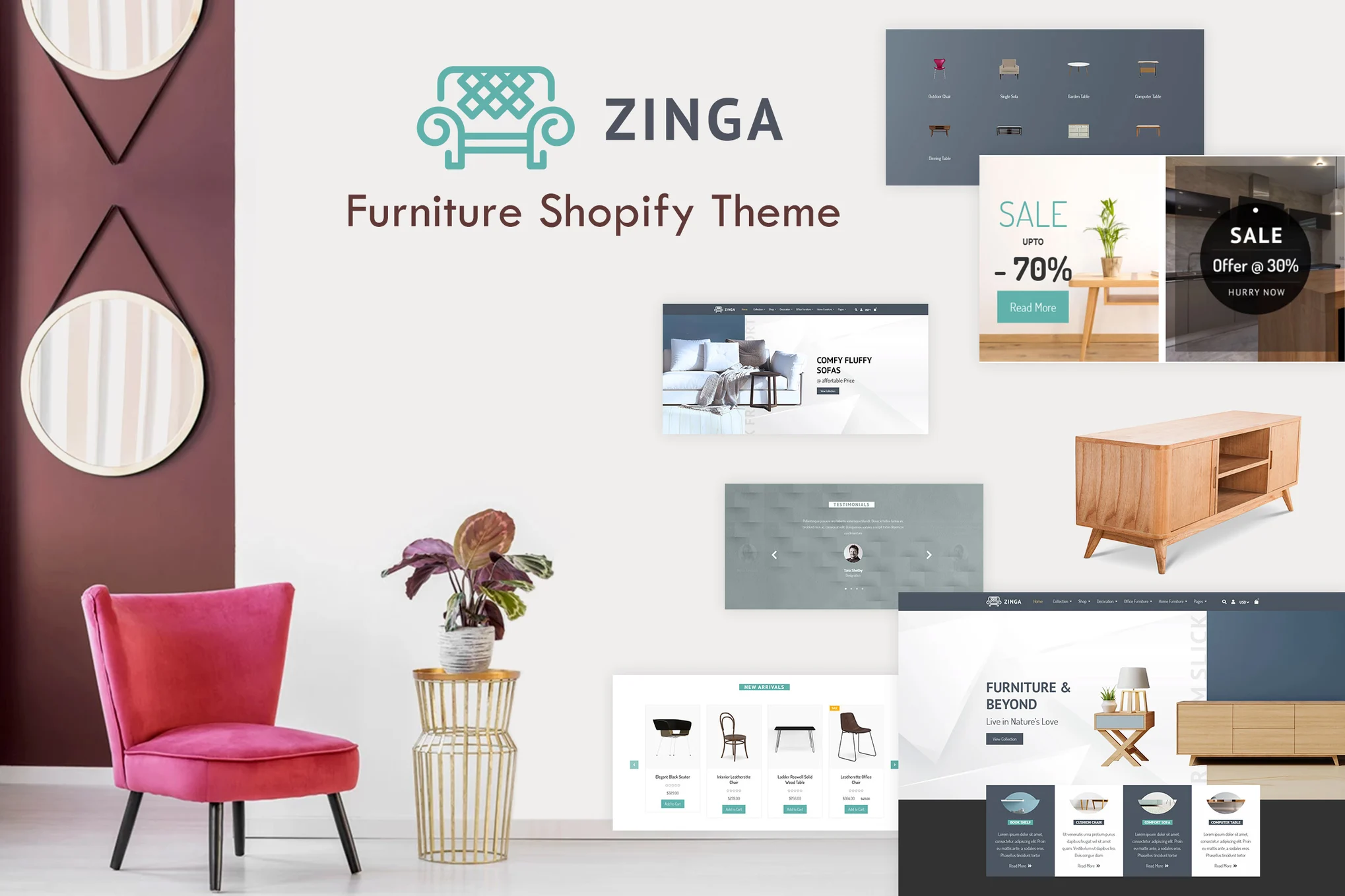 Zinga | Furniture Shopify Theme 1 Zinga