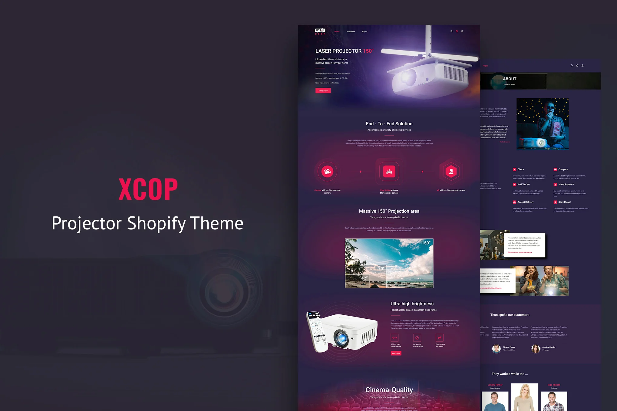 Xcop - One Page Entertainment Shopify Theme 1 Xcop - One Page Entertainment Shopify Theme