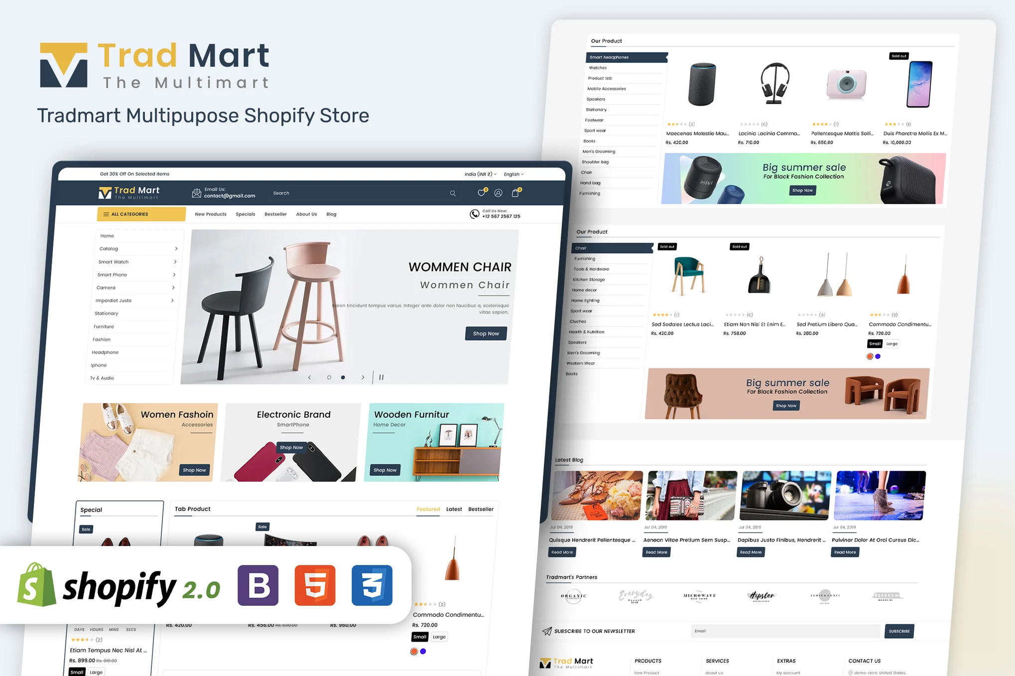 Tradmart - MultiPurpose Responsive Shopify Theme 1 Tradmart - MultiPurpose Responsive Shopify Theme