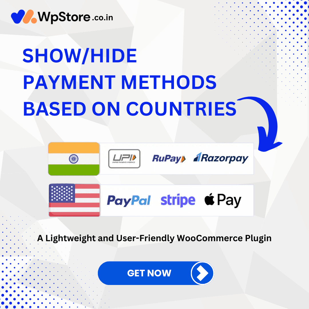 Show/Hide Payment Methods based on countries Plugin By Wpstore.co.in 1 Show/Hide Payment Methods based on countries woocommurce Plugin By ADMTech Digital Solutions