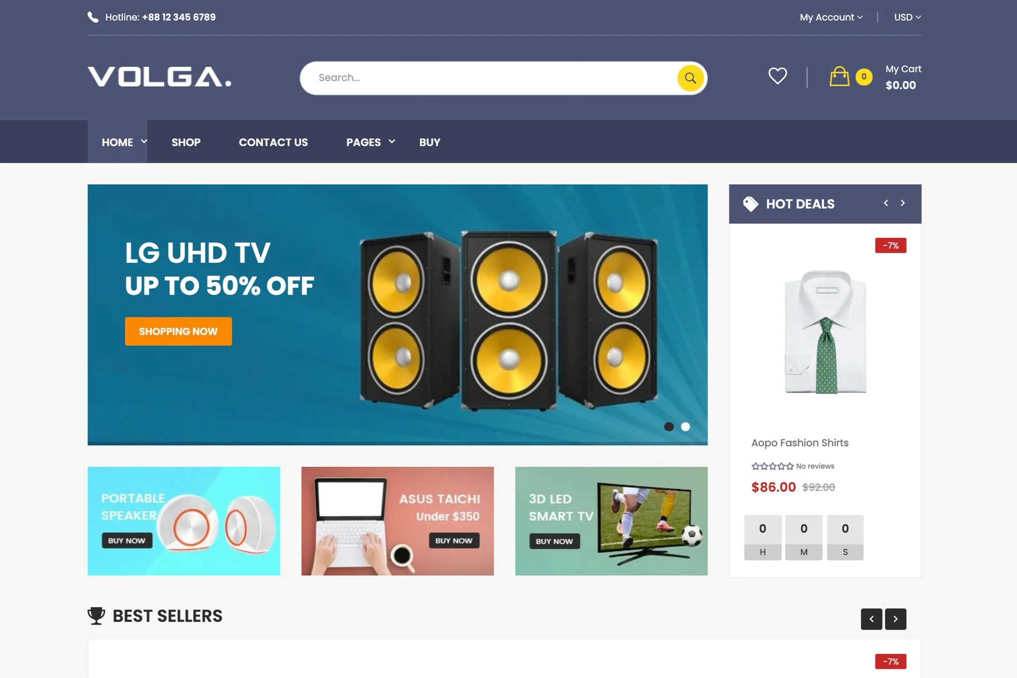 Volga - MegaShop Technology Shopify Theme 1 Volga - MegaShop Technology Shopify Theme