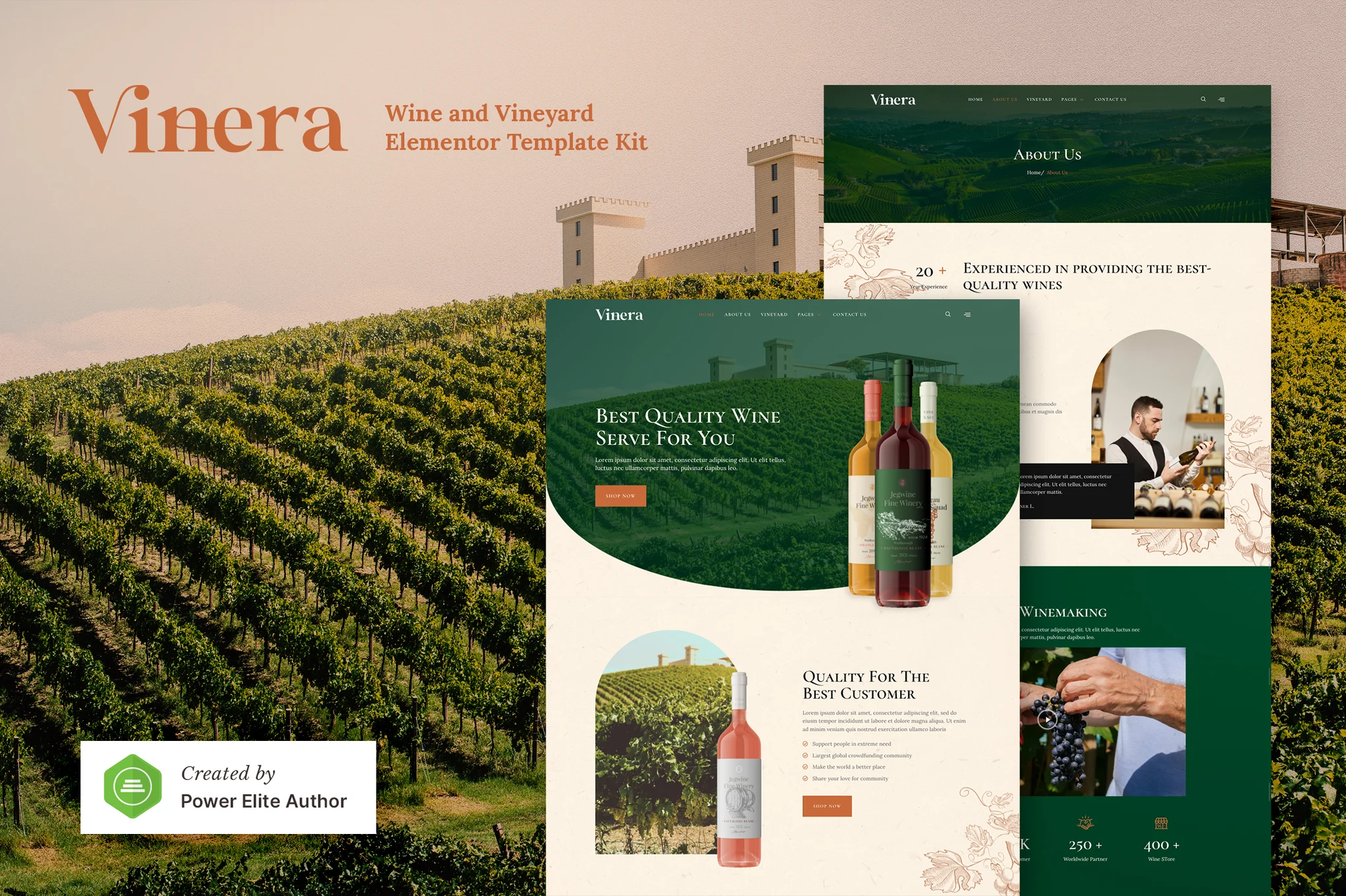 Vinera – Wine & Vineyard Elementor Template Kit 1 Vinera – Wine & Vineyard Elementor Template Kit