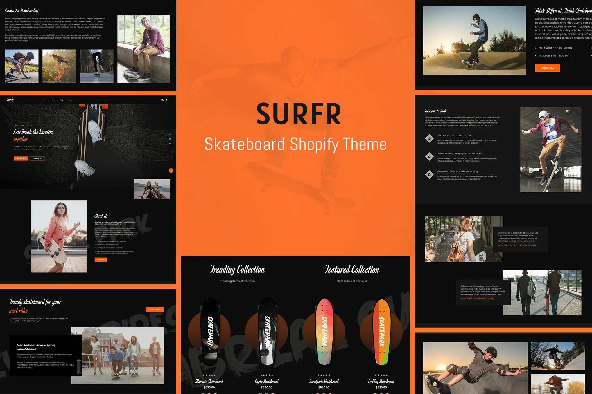 Surfr - Skateboard Single Product Shopify Theme 1 Surfr - Skateboard Single Product Shopify Theme