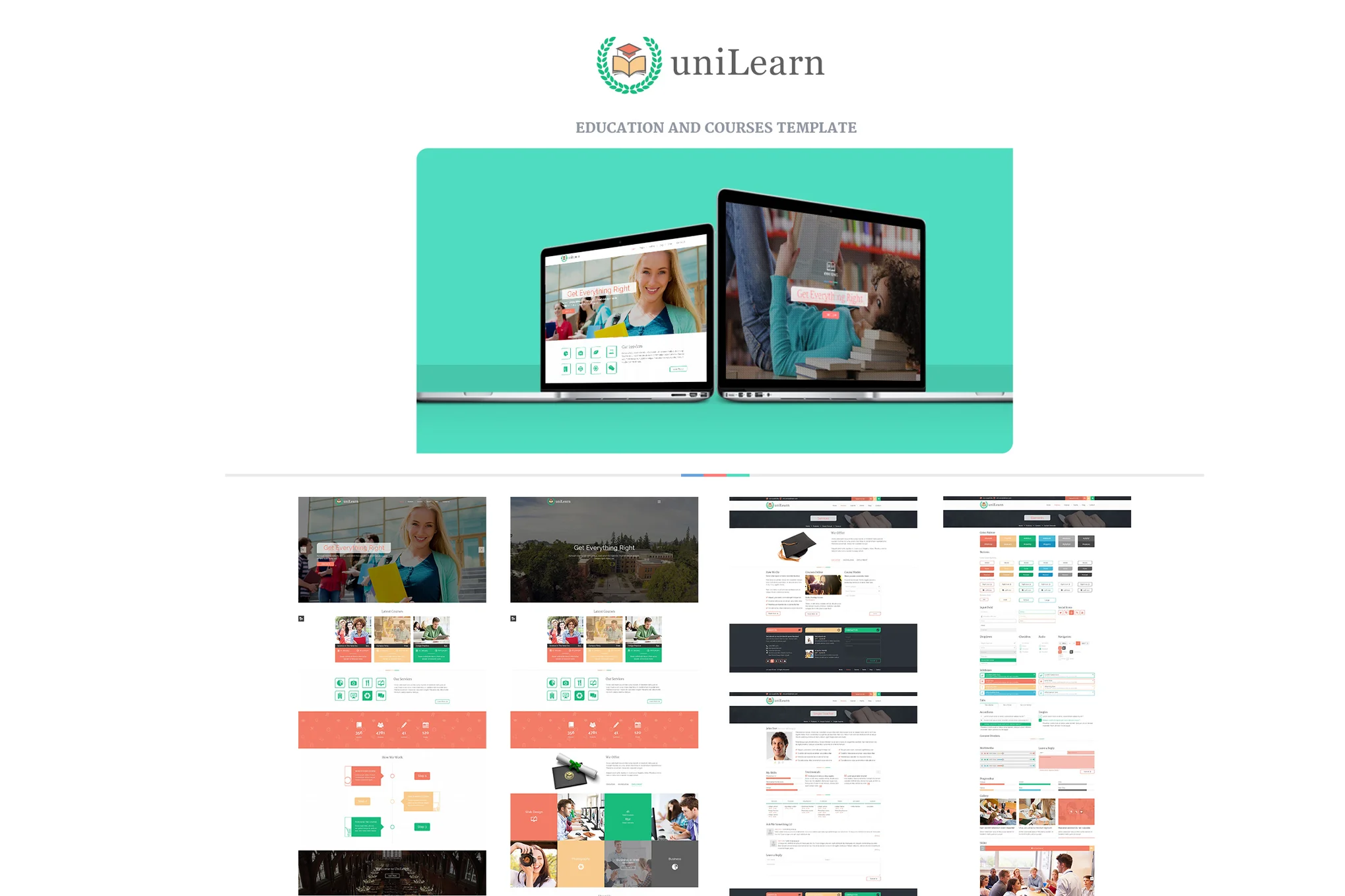 UniLearn - Education and Courses Template 1 UniLearn - Education and Courses Template