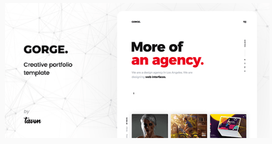 Gorge - Creative Portfolio Template 1 Gorge - Creative Portfolio Template