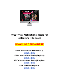 4000+ Viral Motivational Reels for Instagram + Bonuses 2 4000+ Viral Motivational Reels for Instagram + Bonuses - Image 2