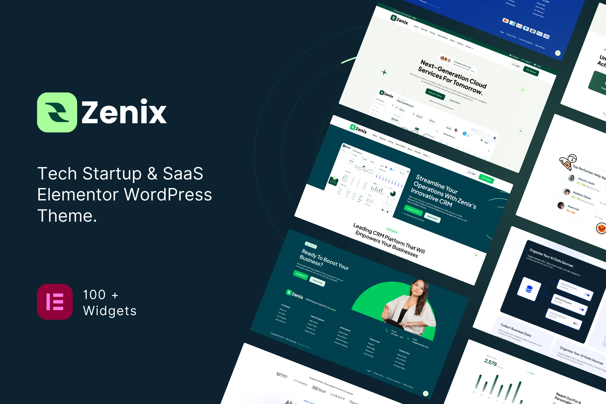 Zenix - Tech Startup & SaaS Elementor WordPress Theme 1 Zenix - Tech Startup & SaaS Elementor WordPress Theme
