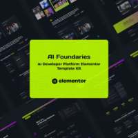 AI Foundaries - AI Developer Platform Elementor Template Kit, Elementor Template Kit, AI Foundaries Elementor Template Kit - Free Download