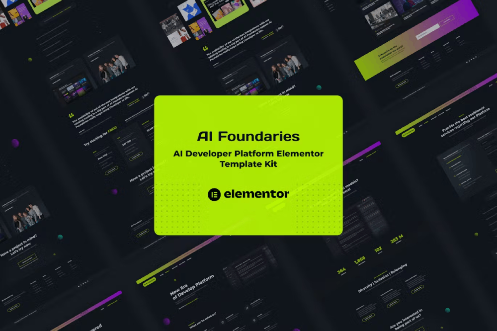 AI Foundaries - AI Developer Platform Elementor Template Kit 1 AI Foundaries - AI Developer Platform Elementor Template Kit, Elementor Template Kit, AI Foundaries Elementor Template Kit - Free Download
