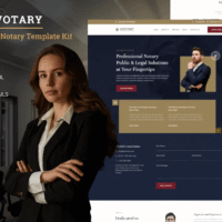 Advotary - Notary Public & Legal Services Elementor Template Kit, Elementor Template Kit, Advotary Elementor Template Kit - Free Download