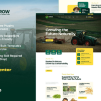 Agrow - Organic Farm Agriculture Elementor Template Kit, Elementor Template Kit, Agrow Elementor Template Kit - Free Download