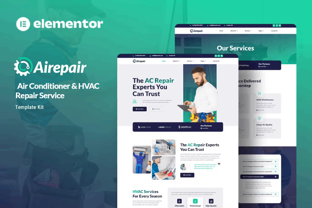 Airepair Elementor Template Kit 1 Airepair Elementor Template Kit, Elementor Template Kit, Airepair Elementor Template Kit - Free Download