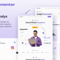 Analyx – Social Media Analytics & SaaS Company Elementor Template Kit, Elementor Template Kit, Analyx Elementor Template Kit - Free Download