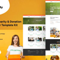 Anity - Charity & Donation Elementor Template Kit, Elementor Template Kit, Anity Elementor Template Kit - Free Download