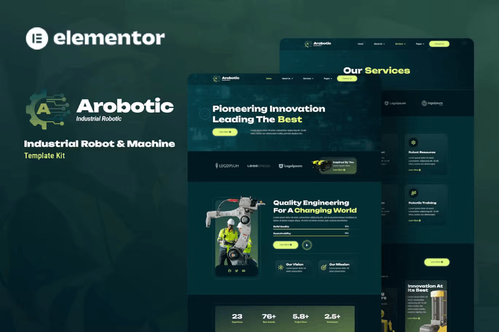 Arobotic Elementor Template Kit 1 Arobotic Elementor Template Kit, Elementor Template Kit, Arobotic Elementor Template Kit - Free Download