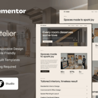 Atelier Elementor Template Kit, Elementor Template Kit, Atelier Elementor Template Kit - Free Download