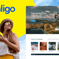 Baligo - Asian Travel Agency Website Template Elementor Template Kit, Elementor Template Kit, Baligo Elementor Template Kit - Free Download
