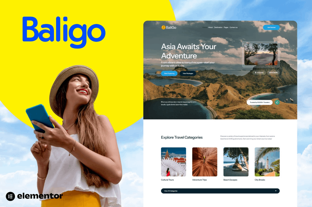 Baligo - Asian Travel Agency Website Template Elementor Template Kit 1 Baligo - Asian Travel Agency Website Template Elementor Template Kit, Elementor Template Kit, Baligo Elementor Template Kit - Free Download