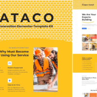 Bataco - Home Renovation and Construction Elementor Template Kit, Elementor Template Kit, Bataco Elementor Template Kit - Free Download