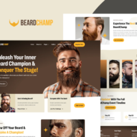 BeardChamp - Beard & Mustache Competition Elementor Template Kit, Elementor Template Kit, BeardChamp Elementor Template Kit - Free Download