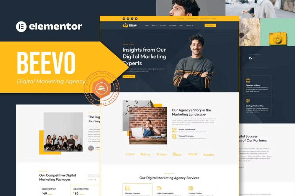 Beevo - Digital Marketing Agency Elementor Template Kit 1 Beevo - Digital Marketing Agency Elementor Template Kit, Elementor Template Kit, Beevo Elementor Template Kit - Free Download