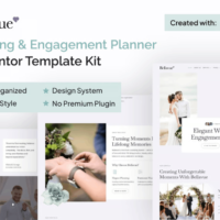 Bellavue - Wedding & Engagement Planner Elementor Template Kit Cover