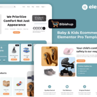 Bibishup - Baby & Kids Ecommerce Elementor Template Kit, Elementor Template Kit, Bibishup Elementor Template Kit - Free Download