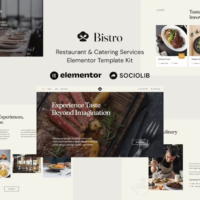 Bistro Elementor Template Kit, Elementor Template Kit, Bistro Elementor Template Kit - Free Download