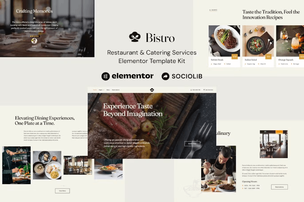 Bistro Elementor Template Kit 1 Bistro Elementor Template Kit, Elementor Template Kit, Bistro Elementor Template Kit - Free Download