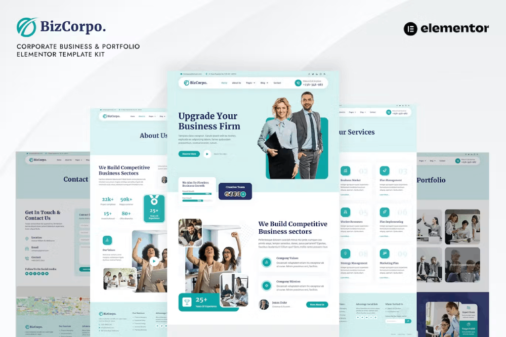 Bizcorpo - Corporate Business & Portfolio Elementor Template Kit 1 Bizcorpo - Corporate Business & Portfolio Elementor Template Kit, Elementor Template Kit, Bizcorpo Elementor Template Kit - Free Download