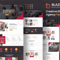 Blazin Agency Elementor Template Kit, Elementor Template Kit, Blazin Elementor Template Kit - Free Download