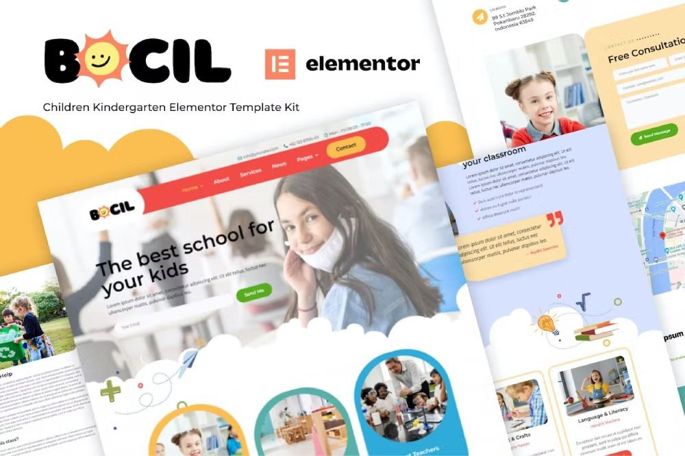 Bocil - Children Kindergarten Elementor Template Kit 1 Bocil - Children Kindergarten Elementor Template Kit, Elementor Template Kit, Bocil Elementor Template Kit - Free Download