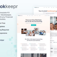 BookKeepr – Bookkeeping & Accounting Service Elementor Template Kit, Elementor Template Kit, BookKeepr Elementor Template Kit - Free Download