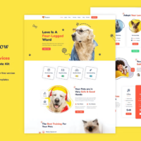 Bowow - Pet Care Services Elementor Template Kit, Elementor Template Kit, Bowow Elementor Template Kit - Free Download