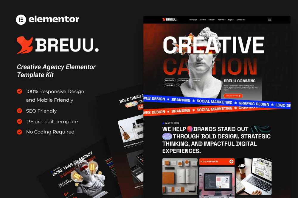 Breuu - Creative Agency Elementor Template Kit 1 Breuu - Creative Agency Elementor Template Kit, Elementor Template Kit, Breuu Elementor Template Kit - Free Download